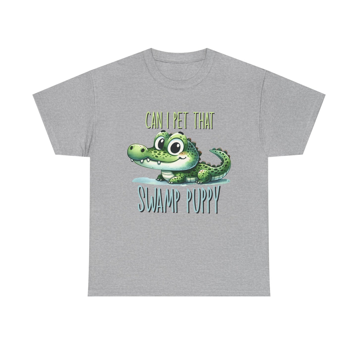 Swamp Puppy T-Shirt, Alligator Lover Gift, Funny Animal Tee, Can I Pet That