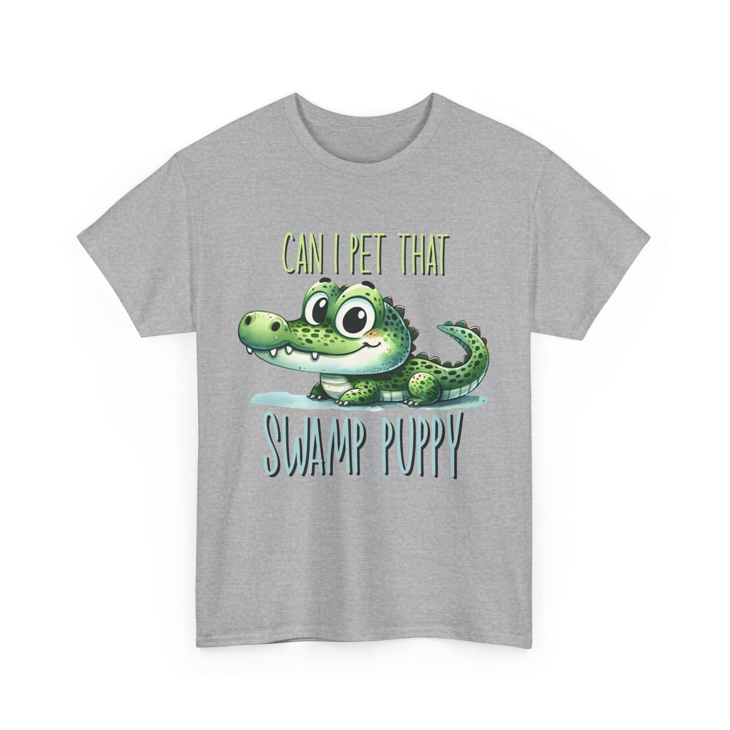 Swamp Puppy T-Shirt, Alligator Lover Gift, Funny Animal Tee, Can I Pet That