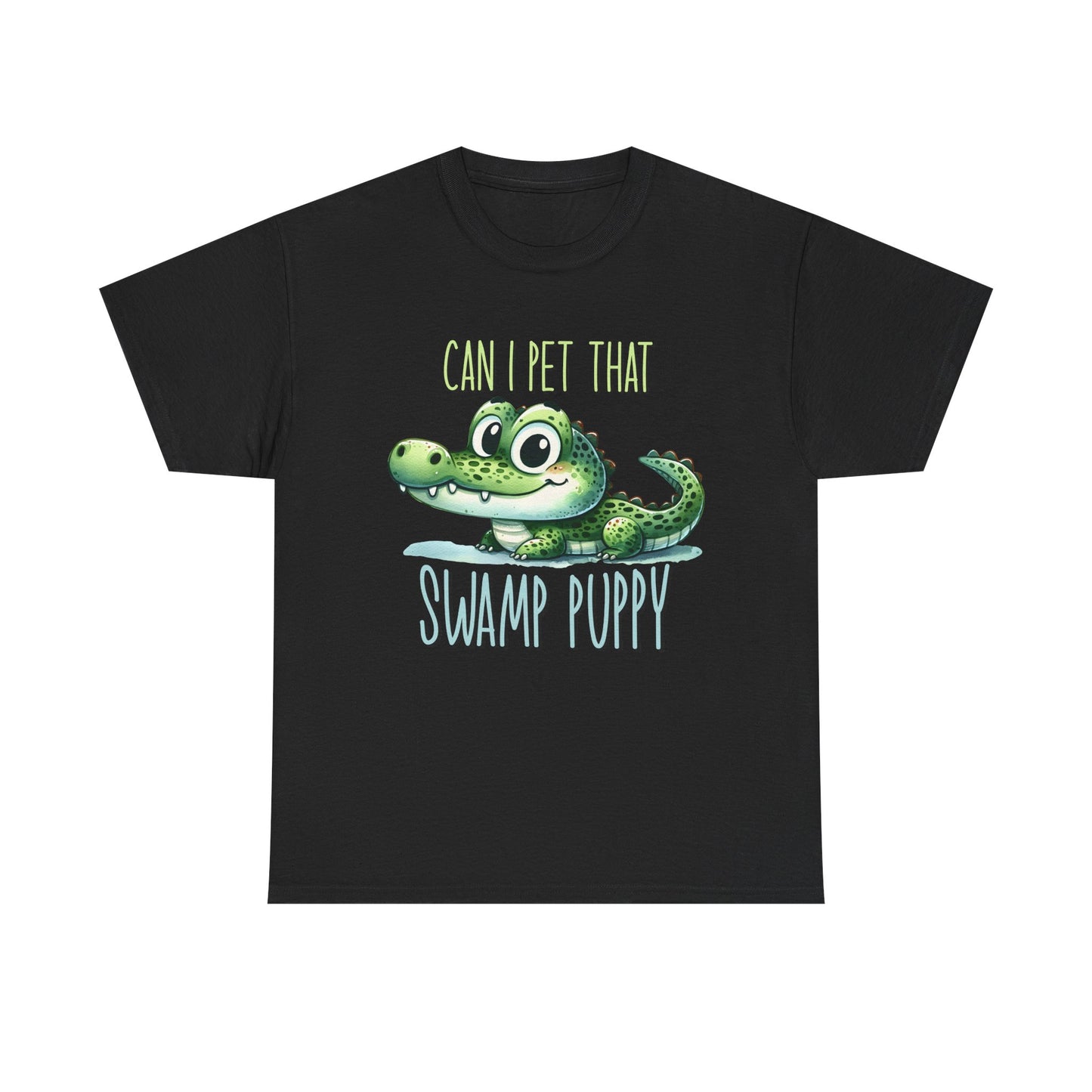 Swamp Puppy T-Shirt, Alligator Lover Gift, Funny Animal Tee, Can I Pet That