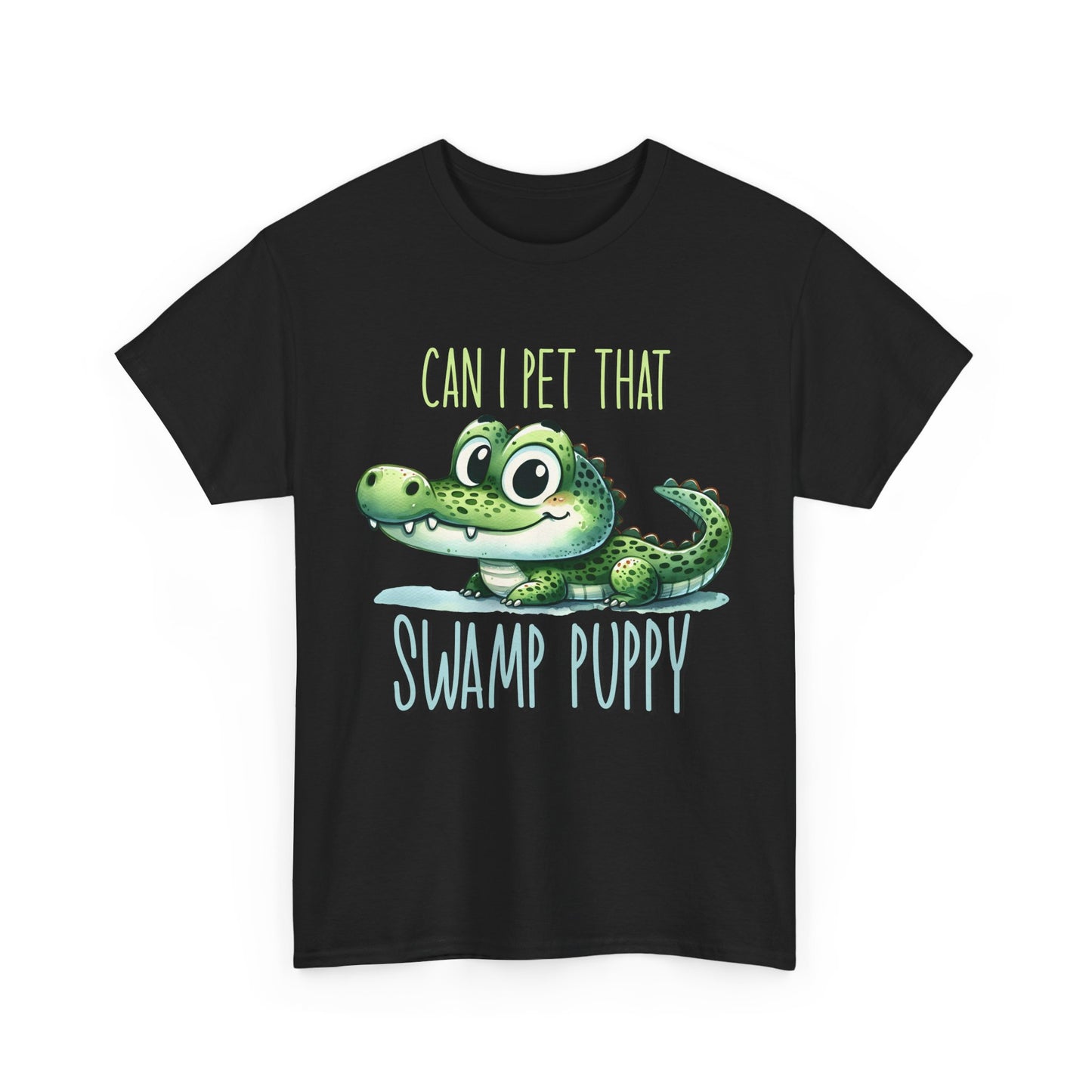 Swamp Puppy T-Shirt, Alligator Lover Gift, Funny Animal Tee, Can I Pet That