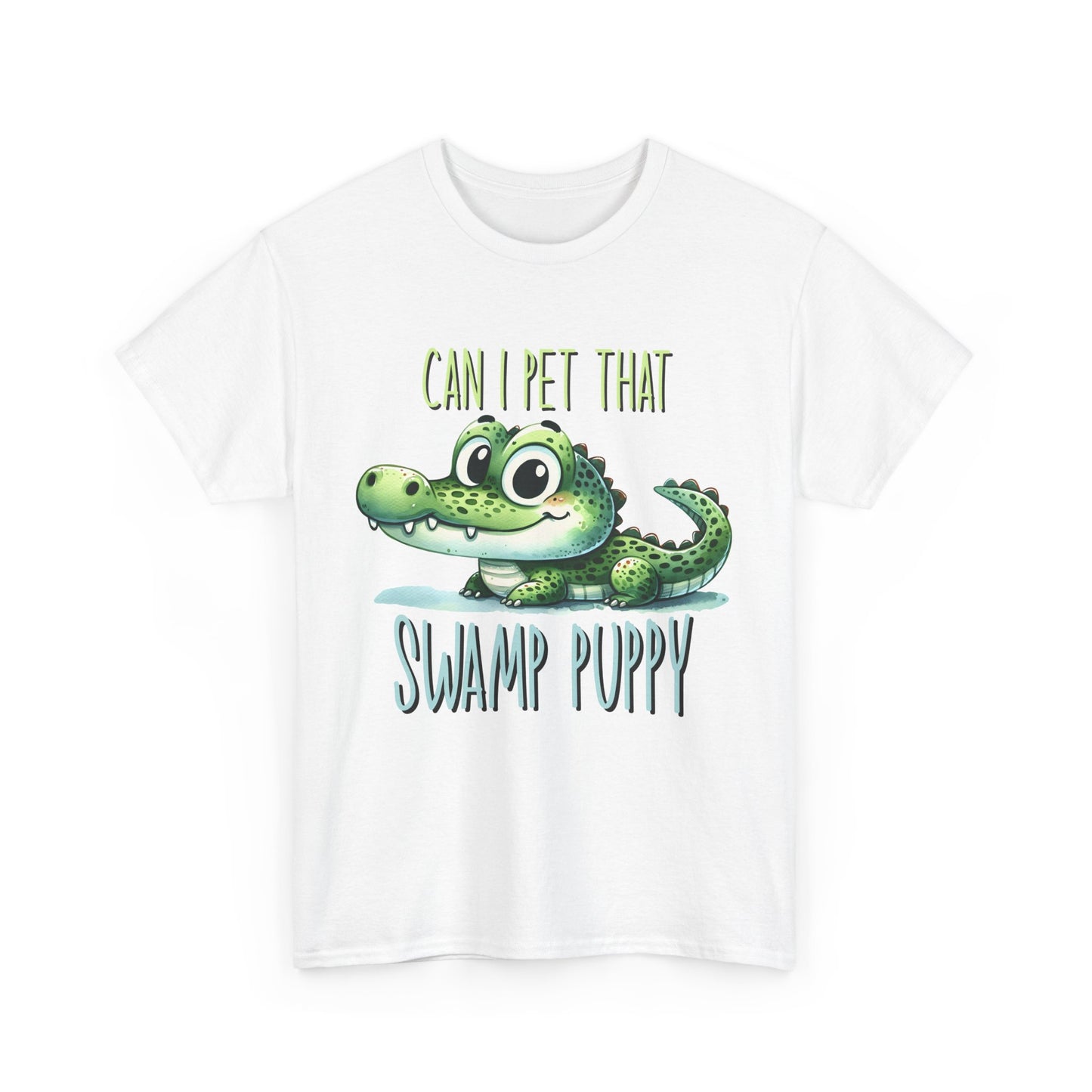 Swamp Puppy T-Shirt, Alligator Lover Gift, Funny Animal Tee, Can I Pet That