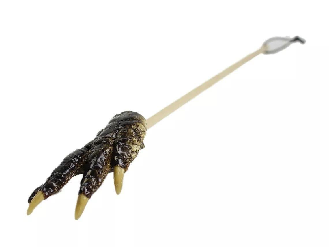 Authentic Real Alligator Paw Back Scratcher - Unique Handcrafted Reptile Gift, Natural Gator Claw