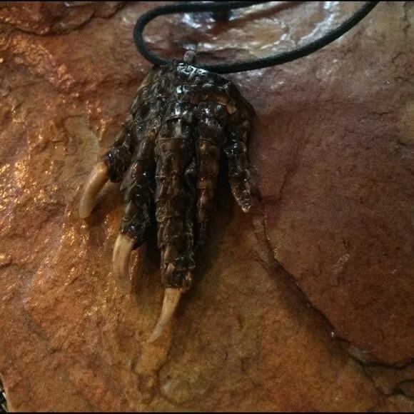 Authentic Gator Paw Necklace | Unique Alligator Claw Pendant | Wildlife Jewelry