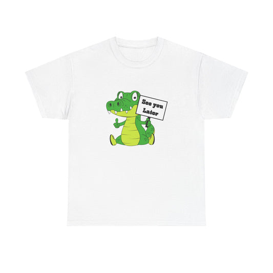 See You Later Alligator Graphic Tee, Unisex T-Shirt, Reptile Lover Gift