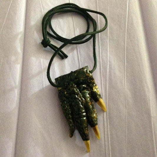 Authentic Gator Paw Necklace | Unique Alligator Claw Pendant | Wildlife Jewelry